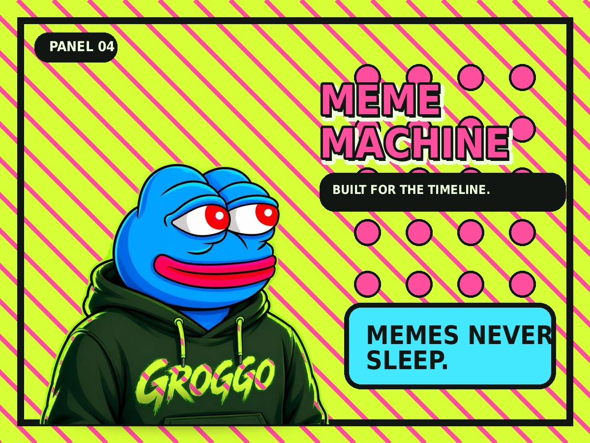 Groggo Meme Machine comic artwork